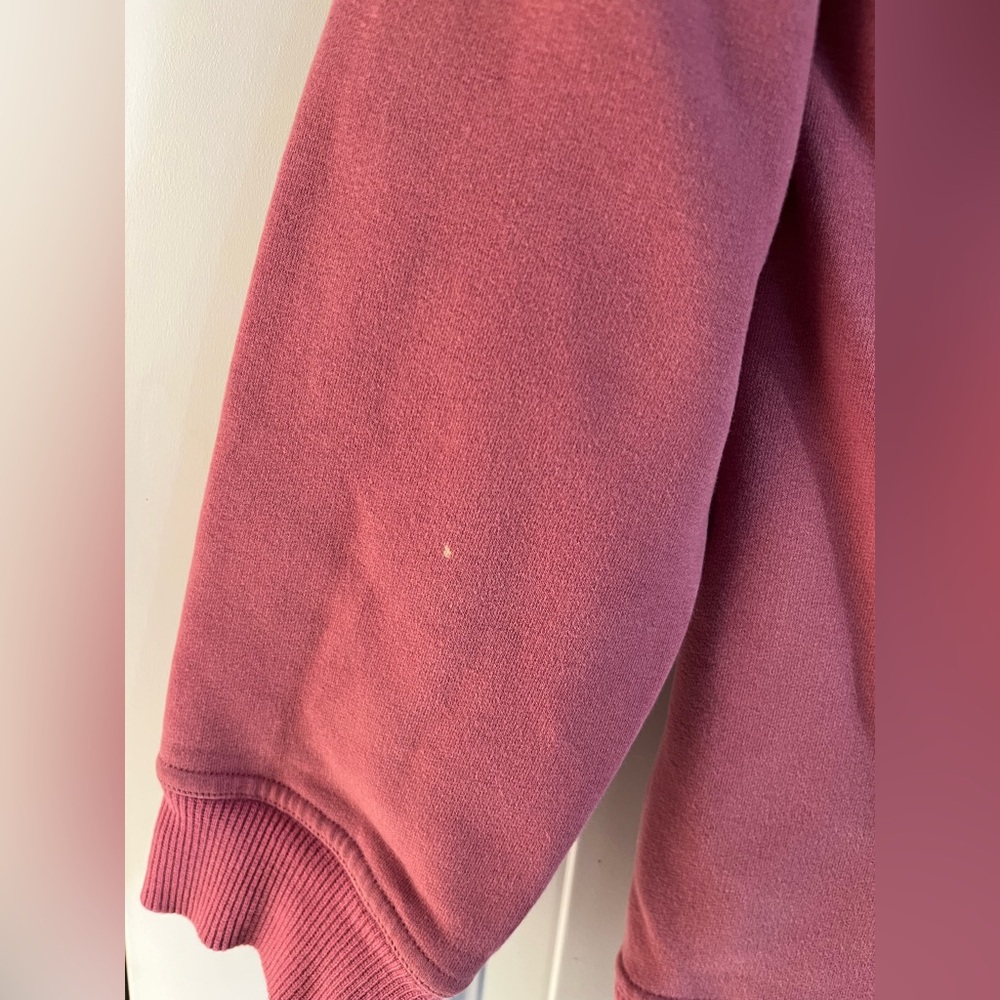 LULULEMON All Yours Crew Sweatshirt Women’s M Pink Terry Athletic Gym Activewear - Picture 5 of 9